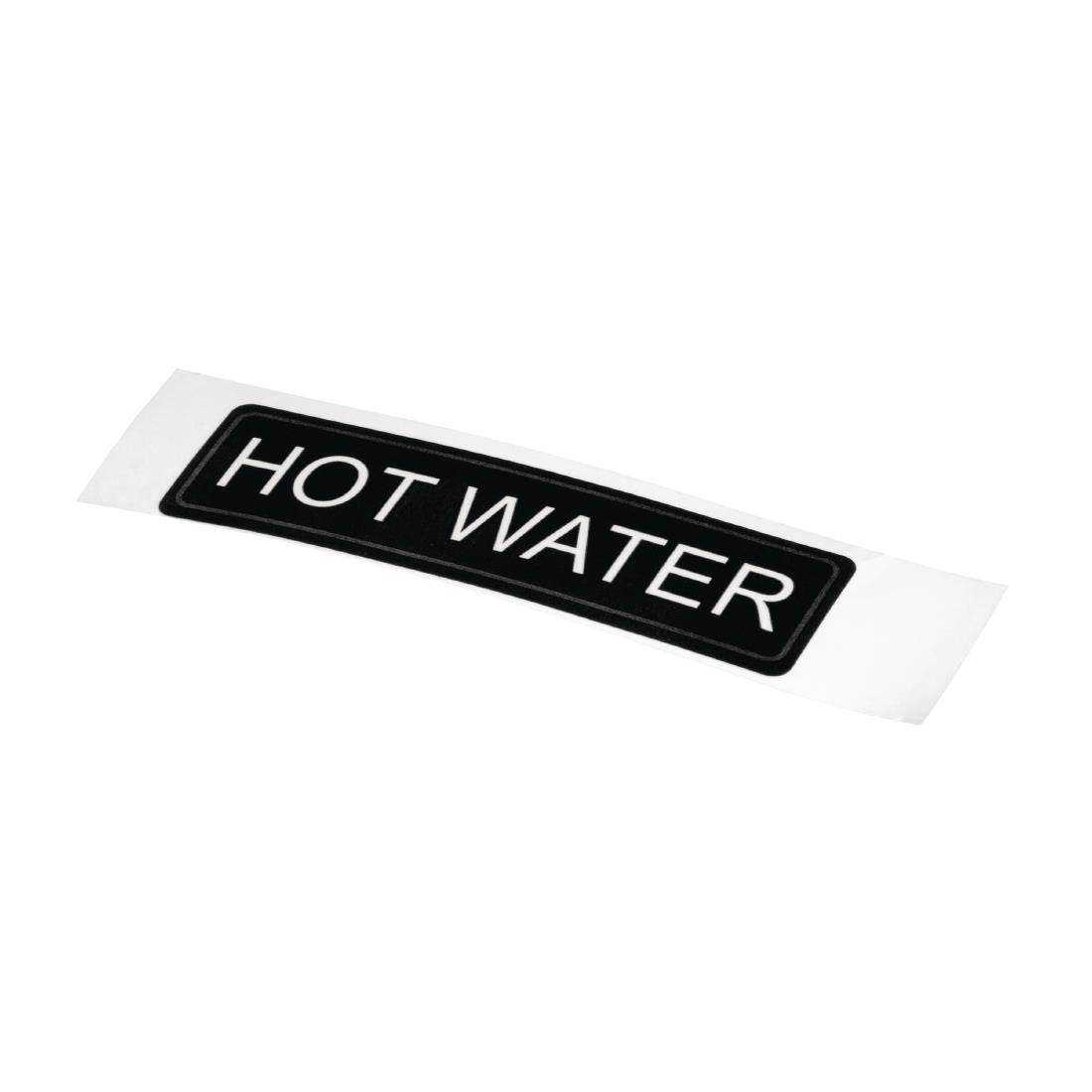 Adhesive Airpot Label - Hot Water JD Catering Equipment Solutions Ltd