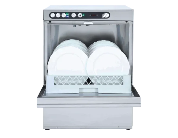 Adler AD50 500mm Basket Dishwasher with Gravity Drain & Chemical Pump - JD Catering Equipment Solutions Ltd