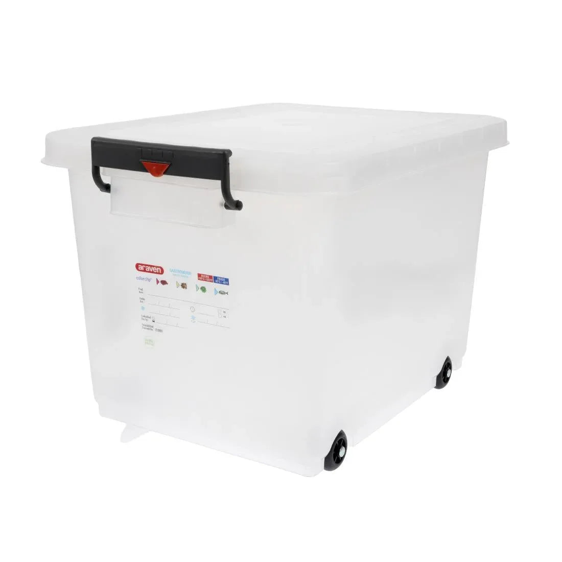 J245 Araven Mobile Food Storage Bin with Lid - JD Catering Equipment Solutions Ltd