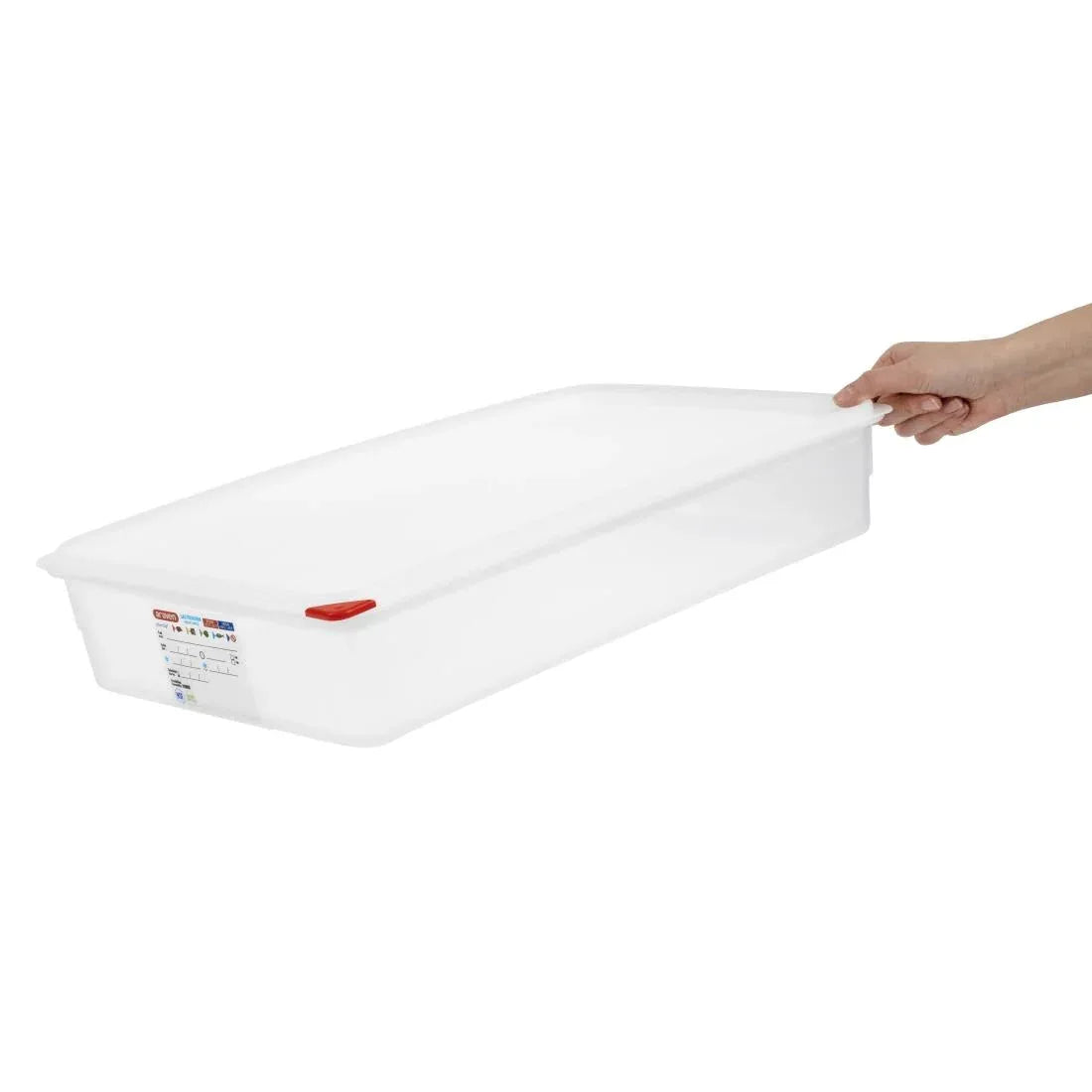 GL260 Araven Polypropylene 1/1 Gastronorm Food Containers 13.7Ltr with Lid (Pack of 4) - JD Catering Equipment Solutions Ltd