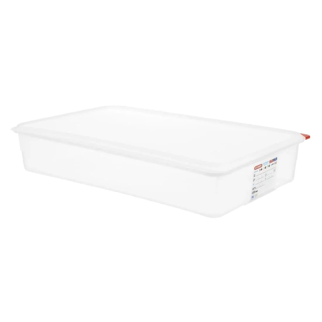 GL260 Araven Polypropylene 1/1 Gastronorm Food Containers 13.7Ltr with Lid (Pack of 4) - JD Catering Equipment Solutions Ltd