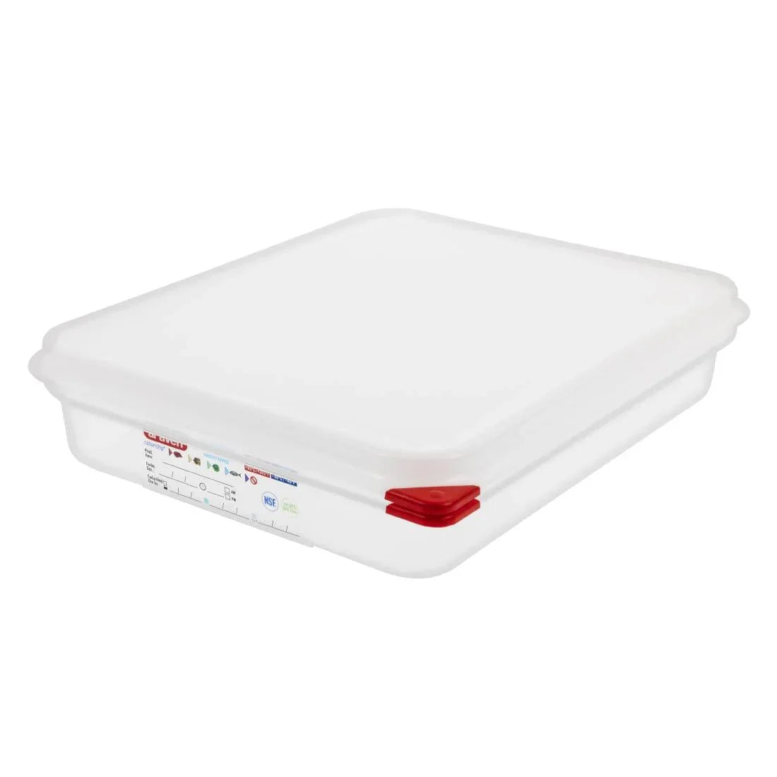 GL261 Araven Polypropylene 1/2 Gastronorm Food Containers 4L (Pack of 4) - JD Catering Equipment Solutions Ltd