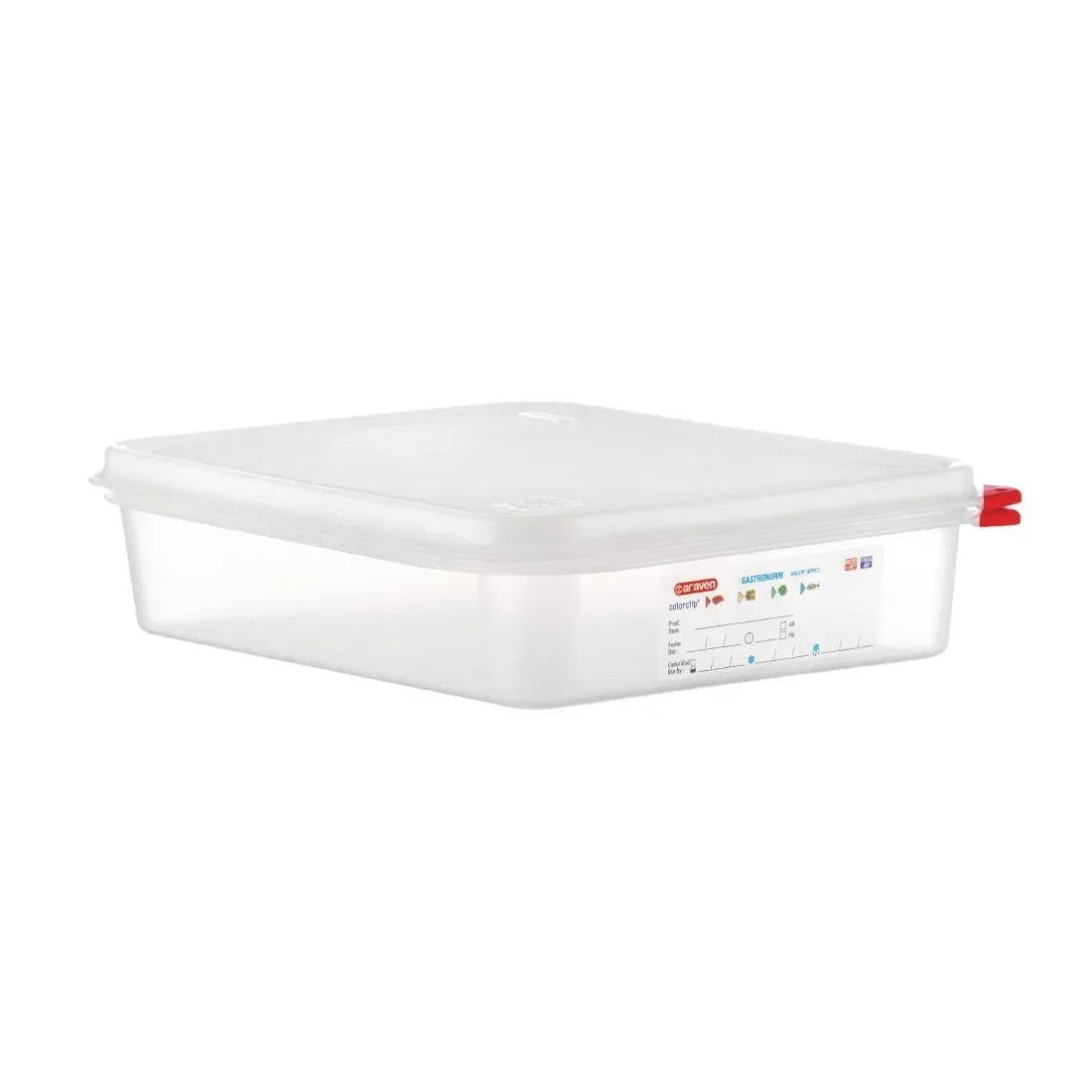 GL261 Araven Polypropylene 1/2 Gastronorm Food Containers 4L (Pack of 4) - JD Catering Equipment Solutions Ltd