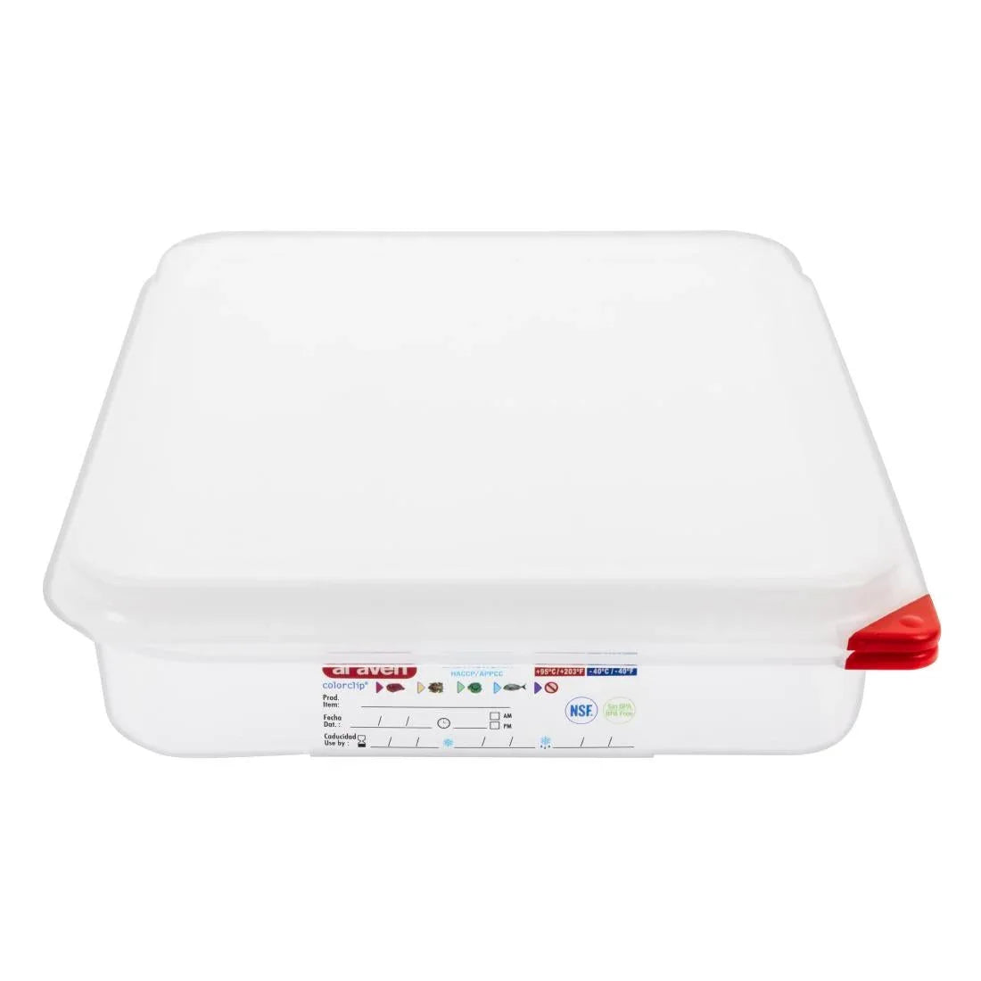 GL261 Araven Polypropylene 1/2 Gastronorm Food Containers 4L (Pack of 4) - JD Catering Equipment Solutions Ltd