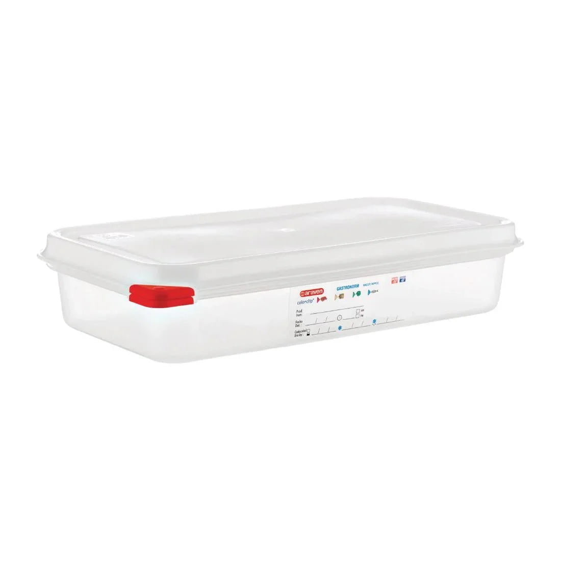 GL262 Araven Polypropylene 1/3 Gastronorm Food Containers 2.5Ltr (Pack of 4) - JD Catering Equipment Solutions Ltd
