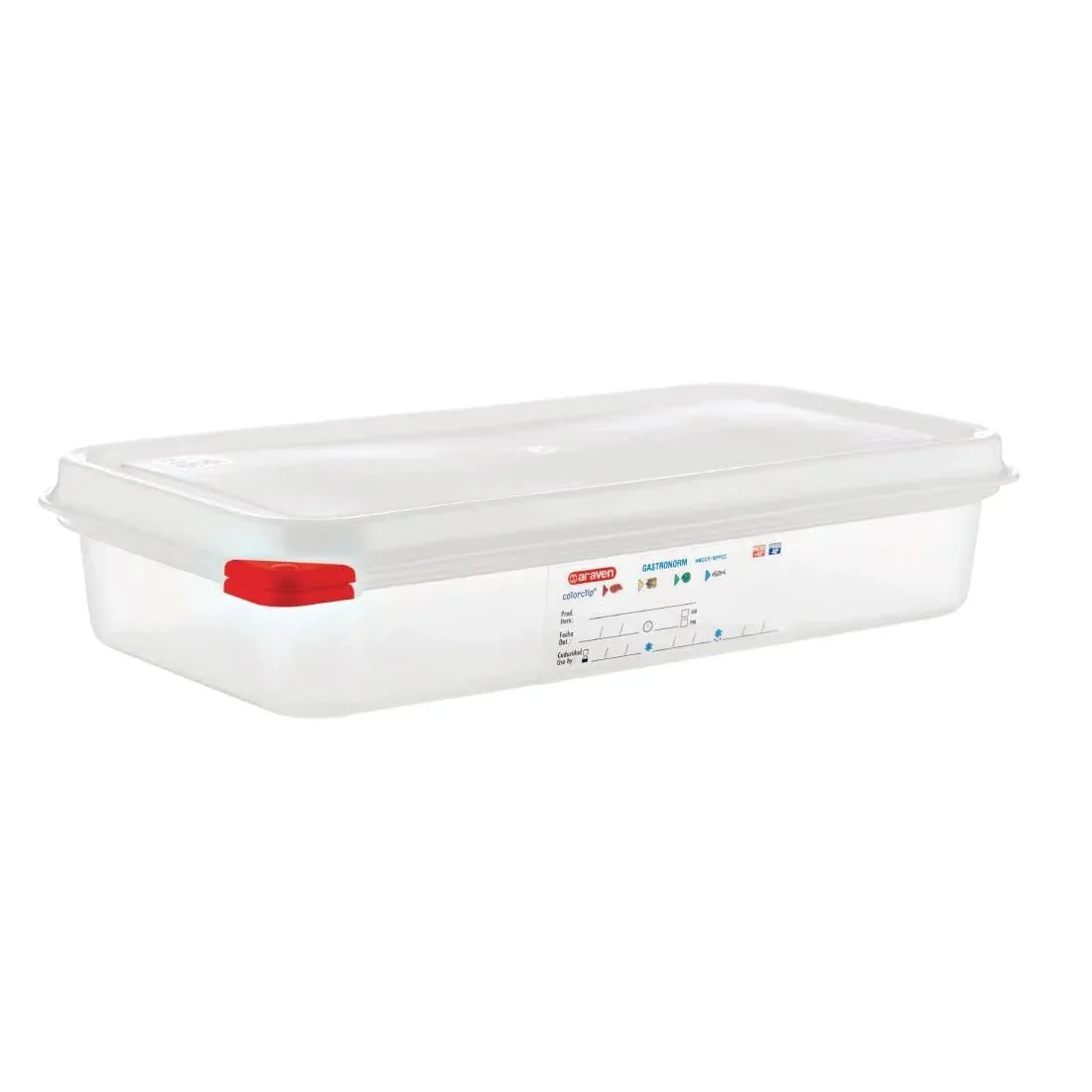 GL262 Araven Polypropylene 1/3 Gastronorm Food Containers 2.5Ltr (Pack of 4) - JD Catering Equipment Solutions Ltd