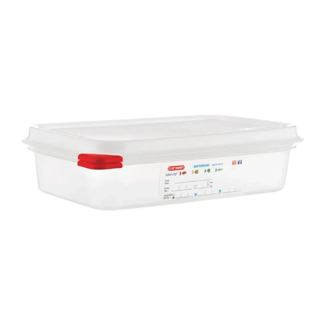 GL263 Araven Polypropylene 1/4 Gastronorm Food Containers 1.8Ltr (Pack of 4) - JD Catering Equipment Solutions Ltd