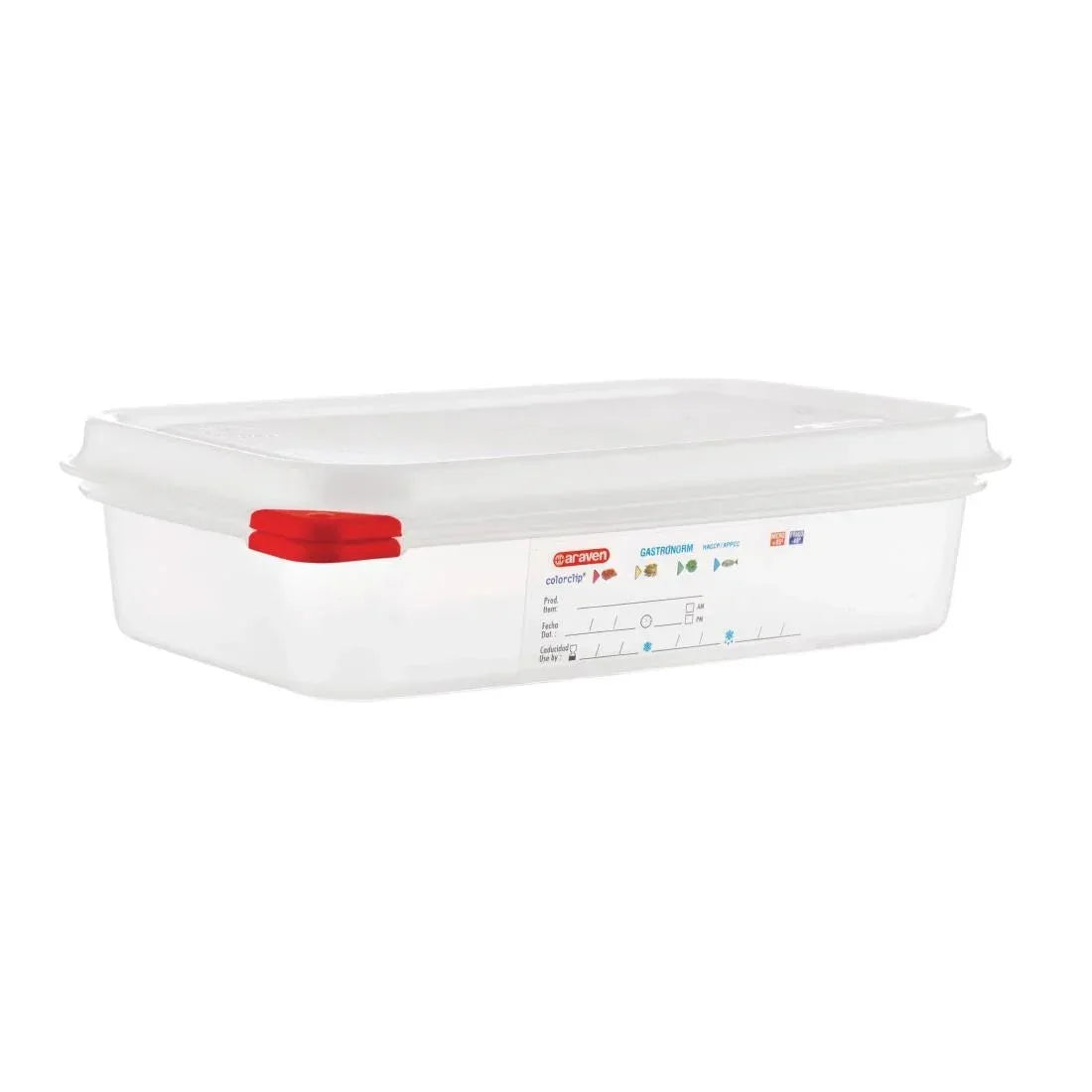 GL263 Araven Polypropylene 1/4 Gastronorm Food Containers 1.8Ltr (Pack of 4) - JD Catering Equipment Solutions Ltd