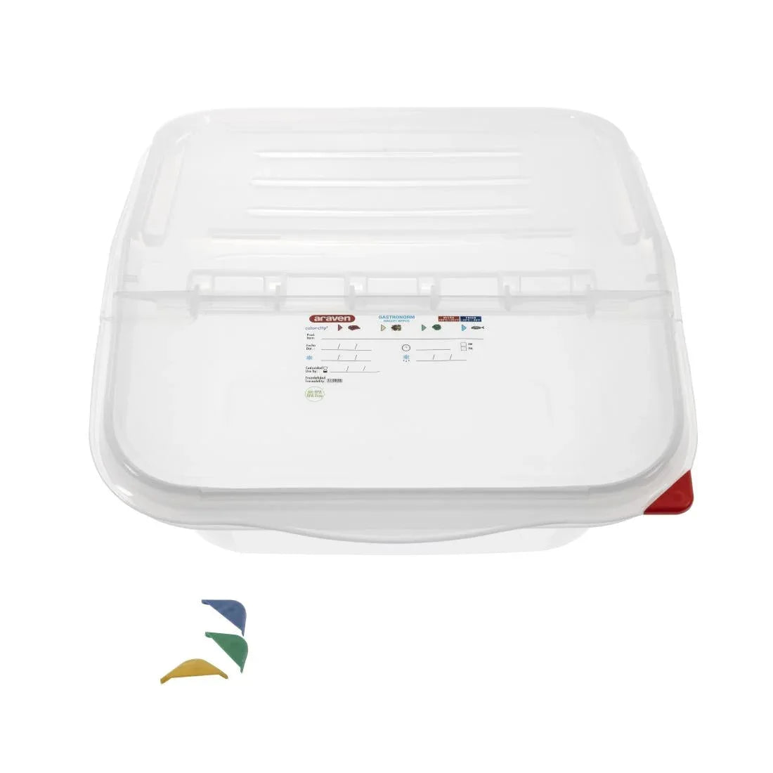 CG042 Araven Polypropylene 2/3 Gastronorm Ingredient Bin 16Ltr - JD Catering Equipment Solutions Ltd