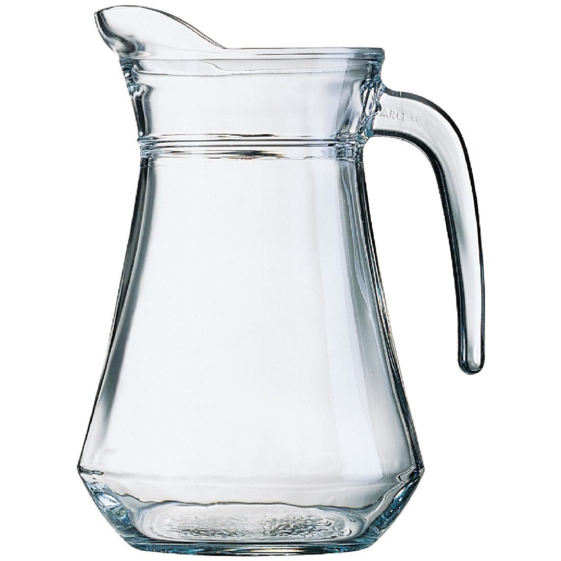 Arcoroc Glass Jugs 1.3Ltr (Pack of 6) JD Catering Equipment Solutions Ltd
