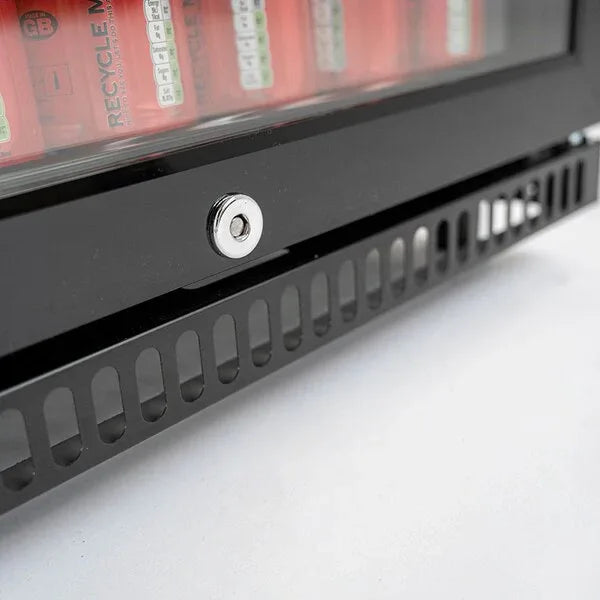 Arctica Bar & Display Bottle Cooler - 1 Hinged Door - Black - Low Height HEF971 - JD Catering Equipment Solutions Ltd