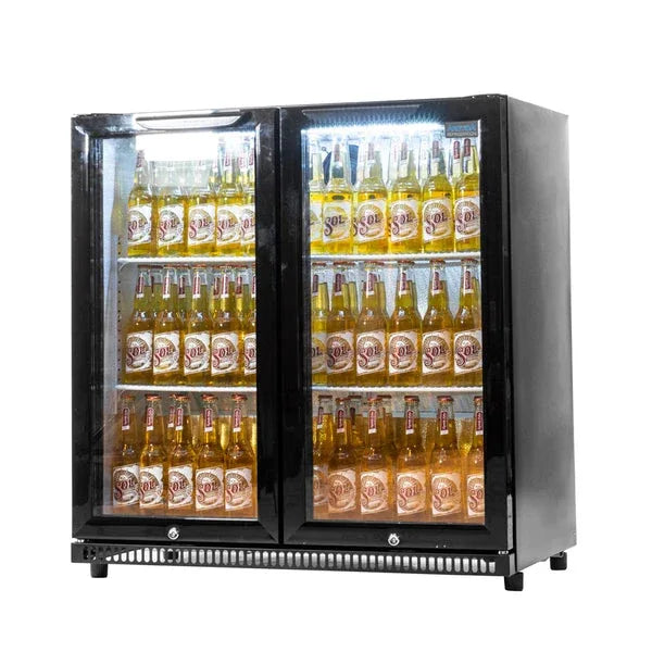 Arctica Bottle Cooler - 2 Hinged Doors - Low Height HEF972 - JD Catering Equipment Solutions Ltd