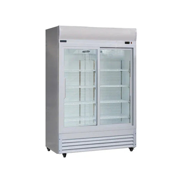 Arctica Med.Duty Display Glass Door Fridge With Canopy (HEF957,HEF958,HEF956) - JD Catering Equipment Solutions Ltd
