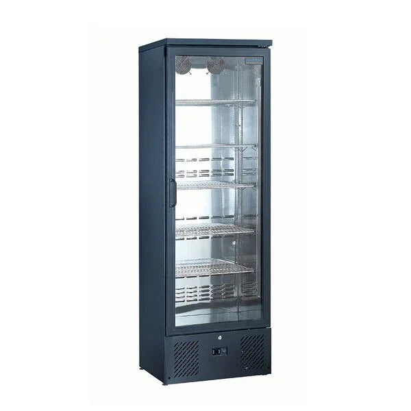 Arctica Med. Duty Upright Bottle Cooler - Double Door -Black - JD Catering Equipment Solutions Ltd