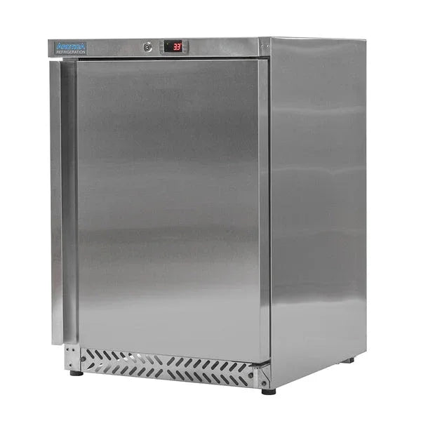 Arctica Medium Duty U/Counter Fridge 143Ltr - Stainless Steel/White - JD Catering Equipment Solutions Ltd