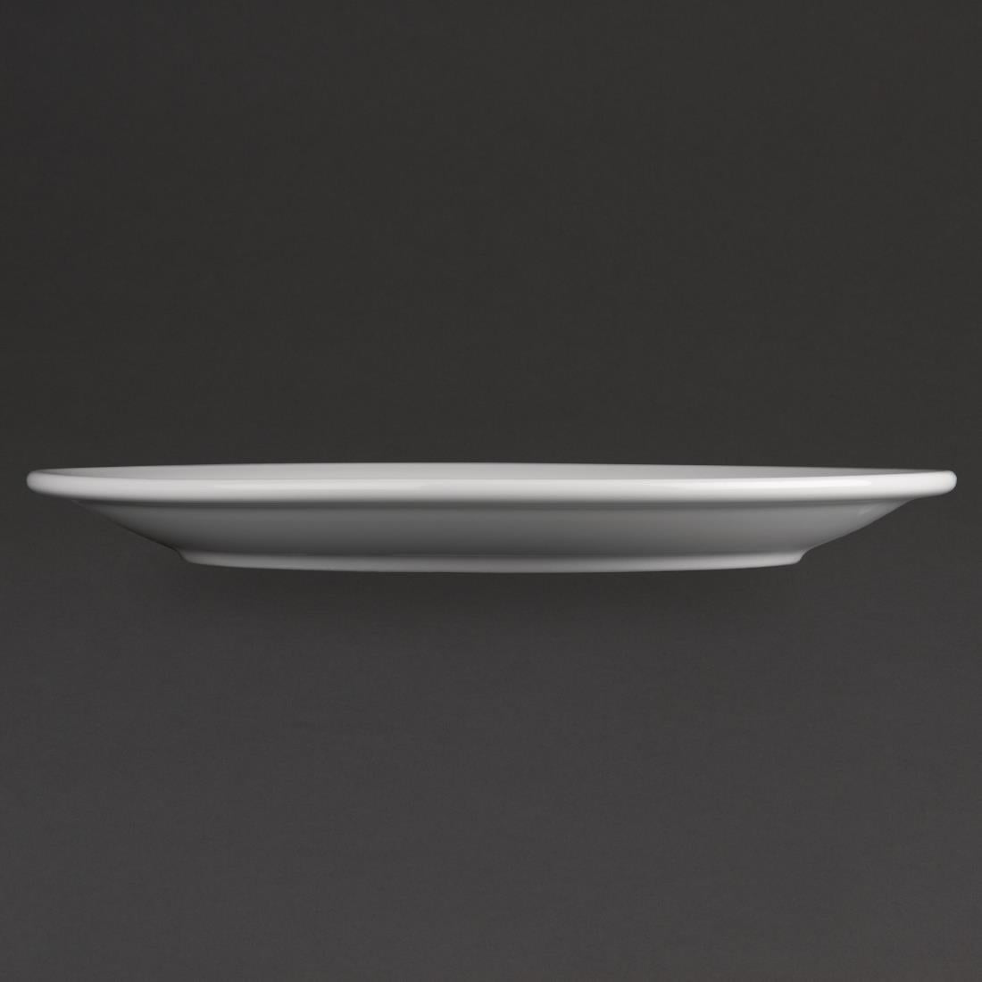 Athena Hotelware Narrow Rimmed Plates 226mm (Pack of 12) JD Catering Equipment Solutions Ltd