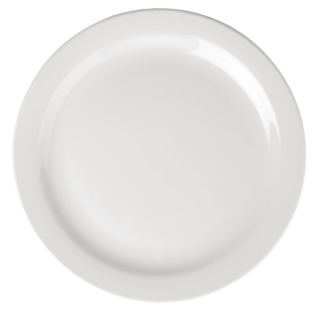 Athena Hotelware Narrow Rimmed Plates 226mm (Pack of 12) JD Catering Equipment Solutions Ltd