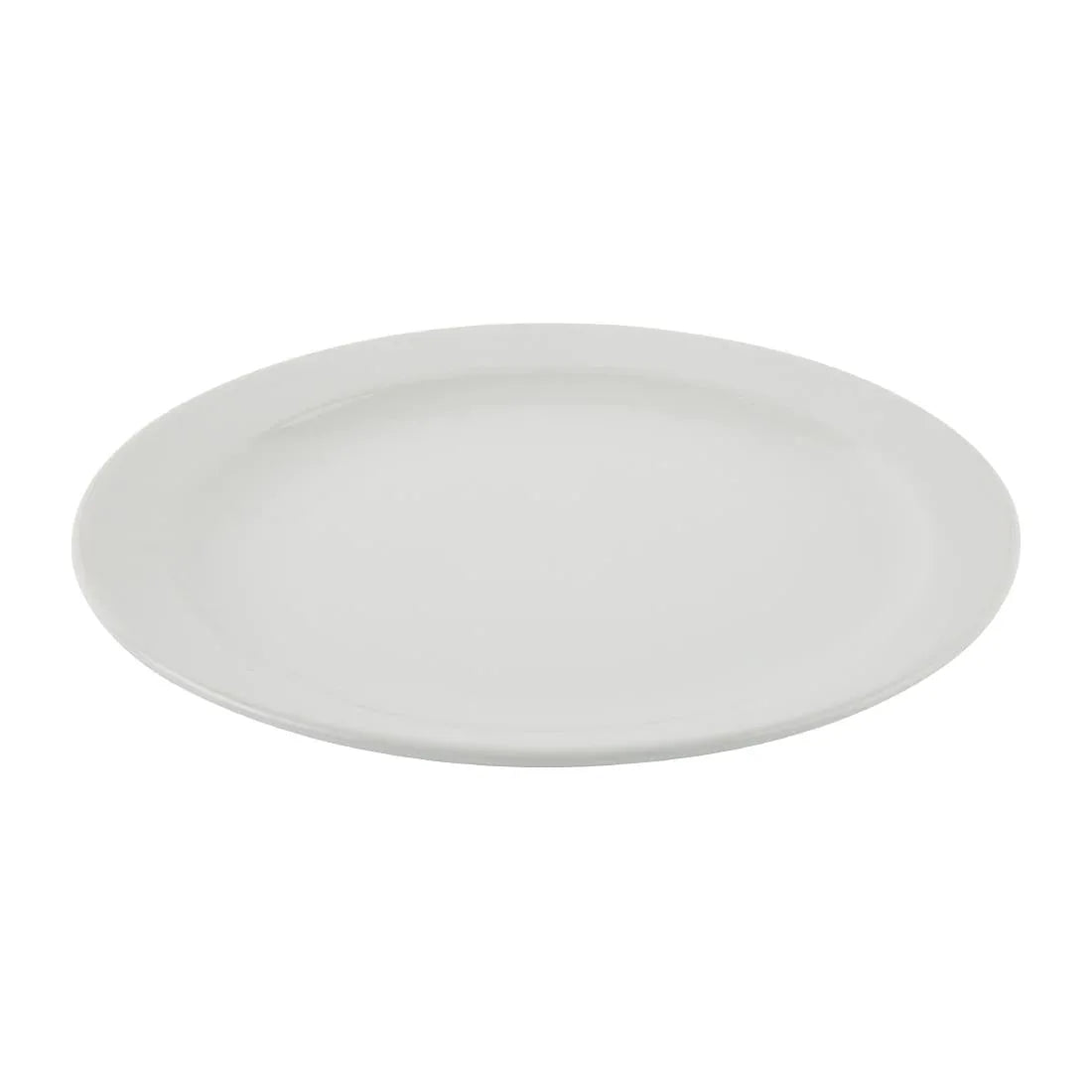 Athena Hotelware Narrow Rimmed Plates 254mm (Pack of 12) JD Catering Equipment Solutions Ltd