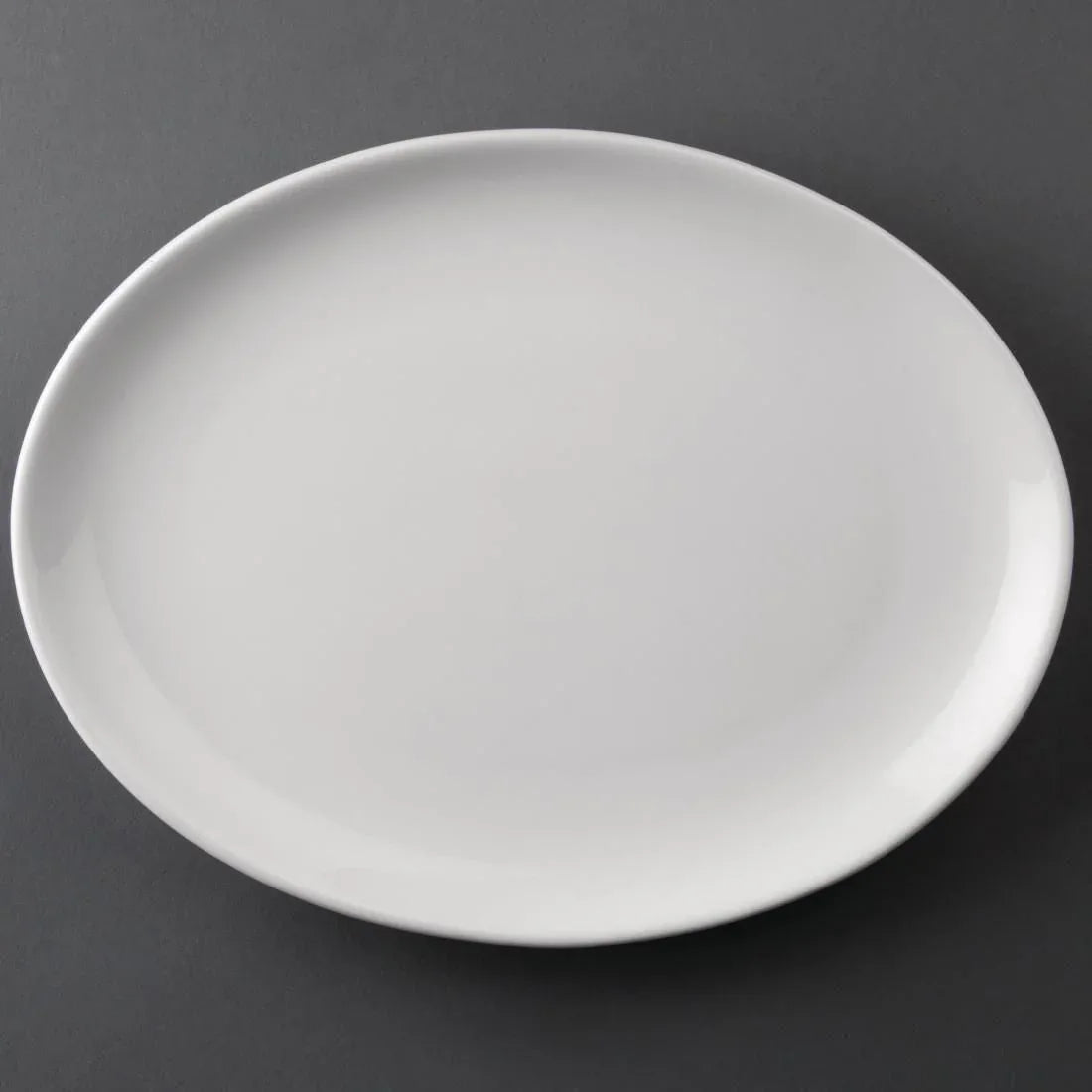 CC211 Athena Hotelware Oval Coupe Plates 254 x 197 mm (Pack of 12) - JD Catering Equipment Solutions Ltd