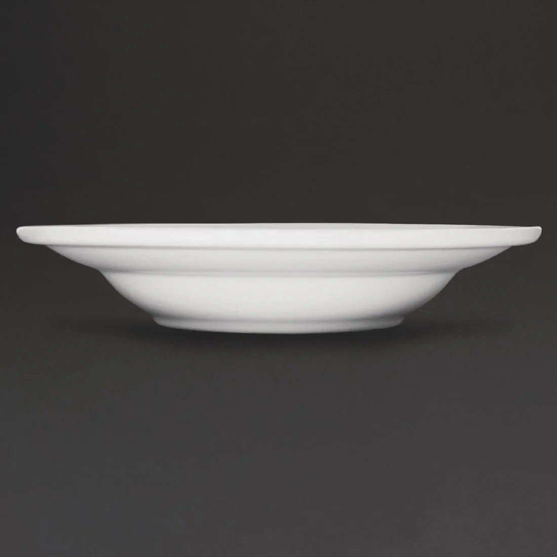 Athena Hotelware Rimmed Soup & Pasta Bowls 228mm 210ml (Pack of 6) JD Catering Equipment Solutions Ltd