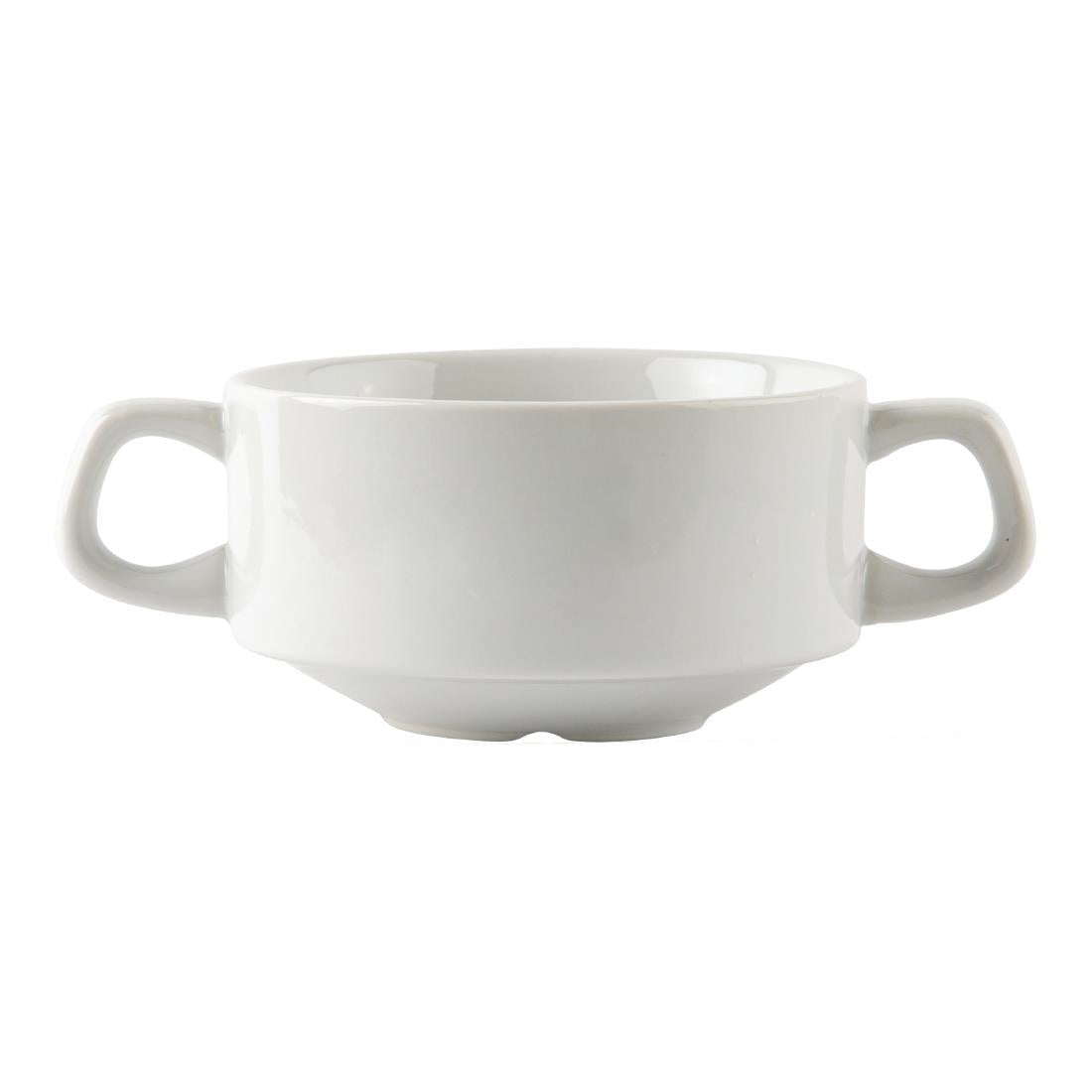 Athena Hotelware Stacking Soup Bowls 160mm 290ml (Pack of 12) JD Catering Equipment Solutions Ltd