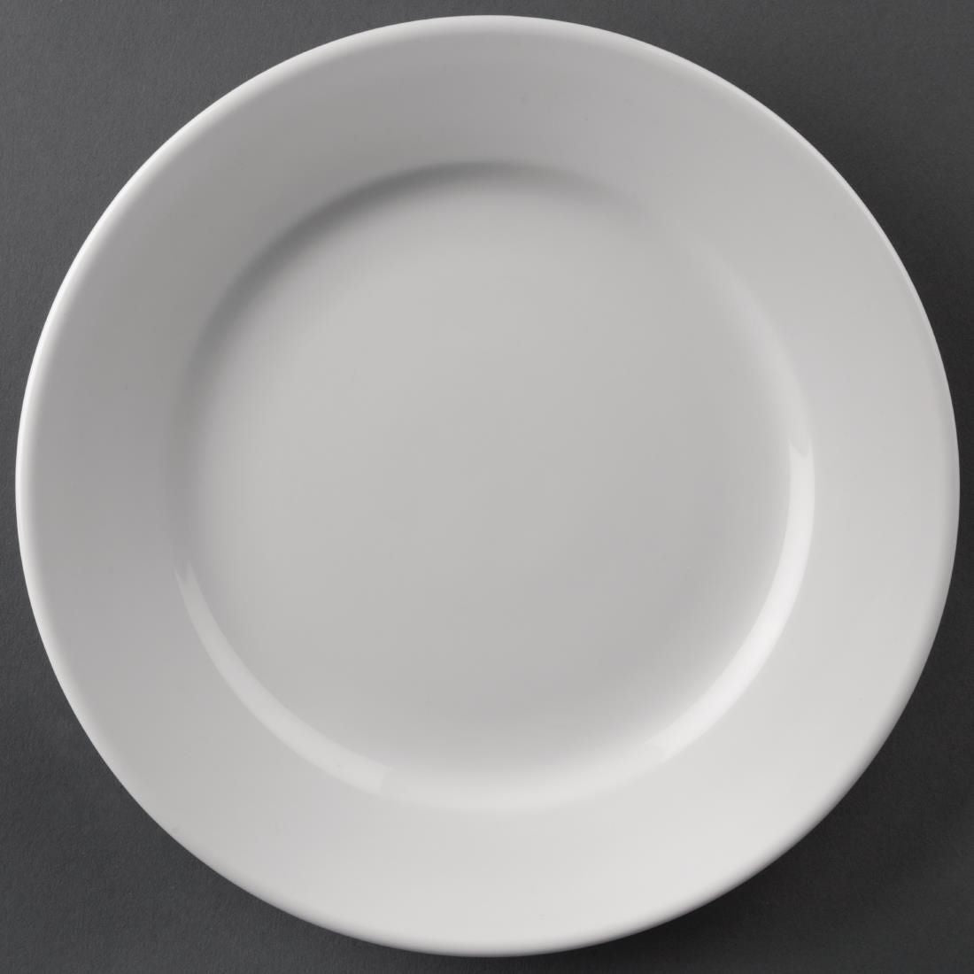 Athena Hotelware Wide Rimmed Plates 165mm (Pack of 12) JD Catering Equipment Solutions Ltd