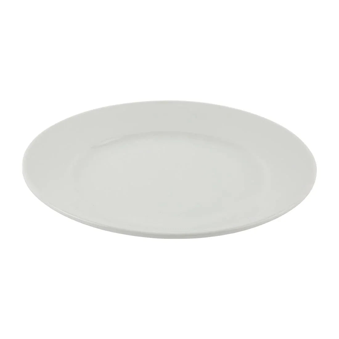 Athena Hotelware Wide Rimmed Plates 228mm (Pack of 12) JD Catering Equipment Solutions Ltd