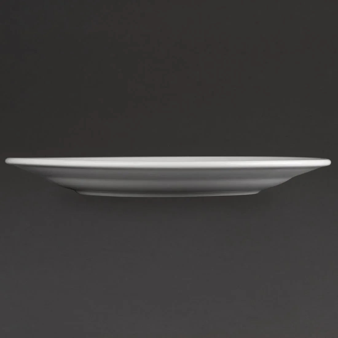 Athena Hotelware Wide Rimmed Plates 254mm (Pack of 12) JD Catering Equipment Solutions Ltd