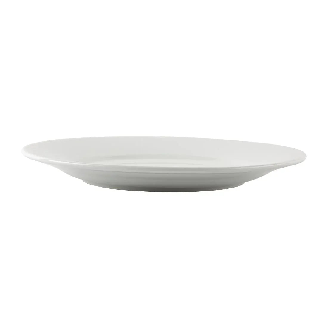 Athena Hotelware Wide Rimmed Plates 254mm (Pack of 12) JD Catering Equipment Solutions Ltd
