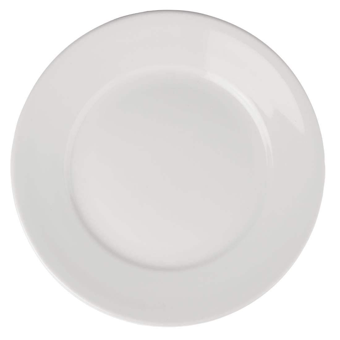Athena Hotelware Wide Rimmed Plates 280mm (Pack of 6) JD Catering Equipment Solutions Ltd