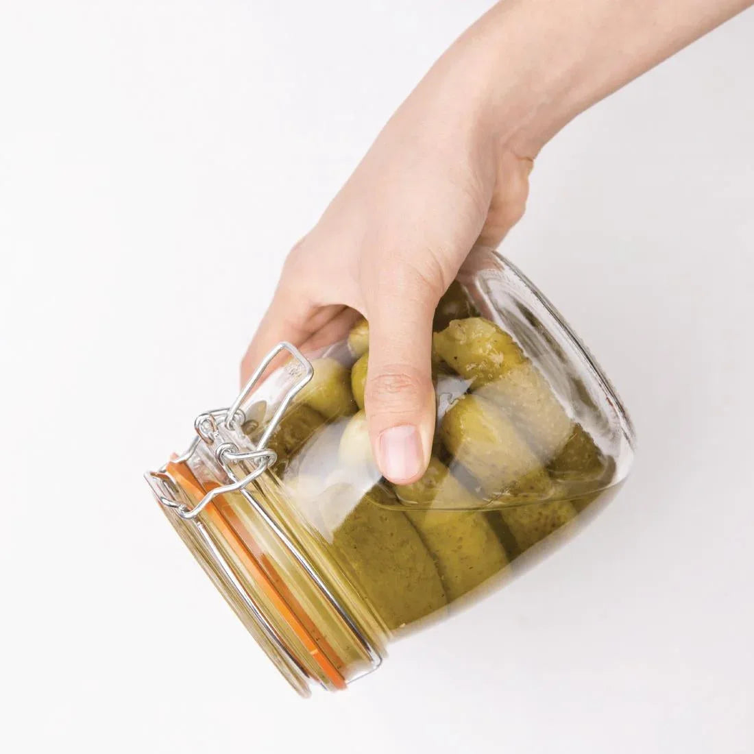 P491 Vogue Clip Top Preserve Jar 750ml - JD Catering Equipment Solutions Ltd
