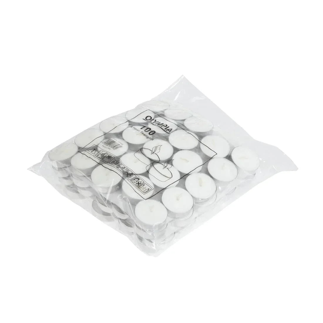 GF448 Olympia 4 Hour Tealights (Pack of 100) - JD Catering Equipment Solutions Ltd