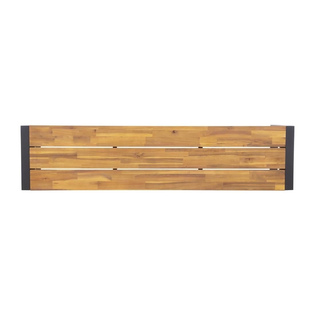 (Available 12/1/24) DS158 Bolero Acacia Wood and Steel Industrial Benches 1600mm (Pack of 2) JD Catering Equipment Solutions Ltd