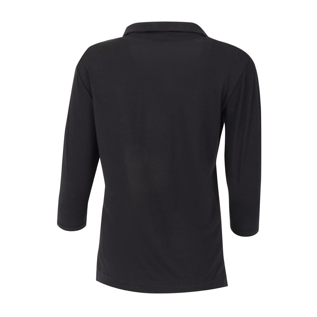 B038-XS Chef Works Womens V-Neck T-Shirt Black XS JD Catering Equipment Solutions Ltd