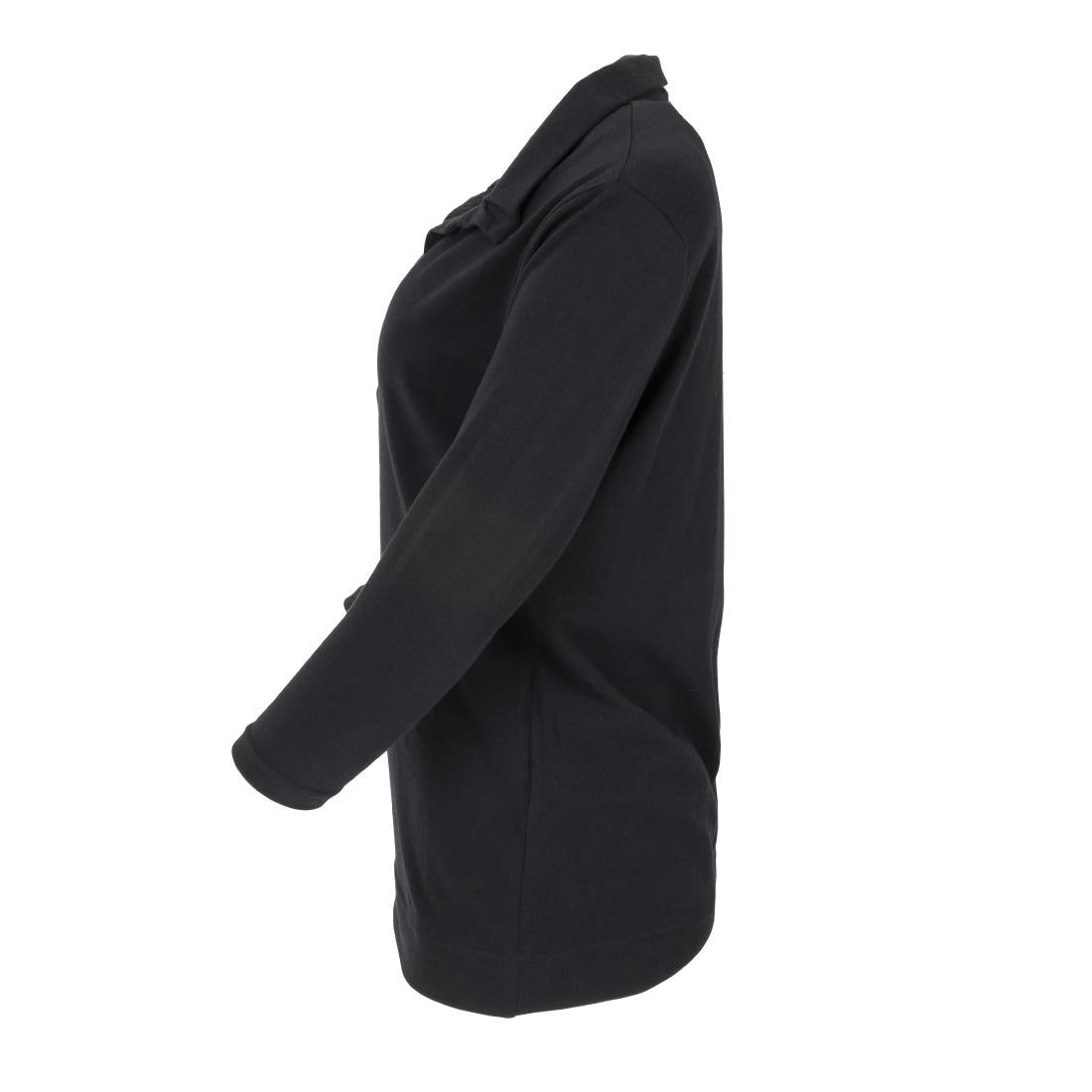 B038-XS Chef Works Womens V-Neck T-Shirt Black XS JD Catering Equipment Solutions Ltd