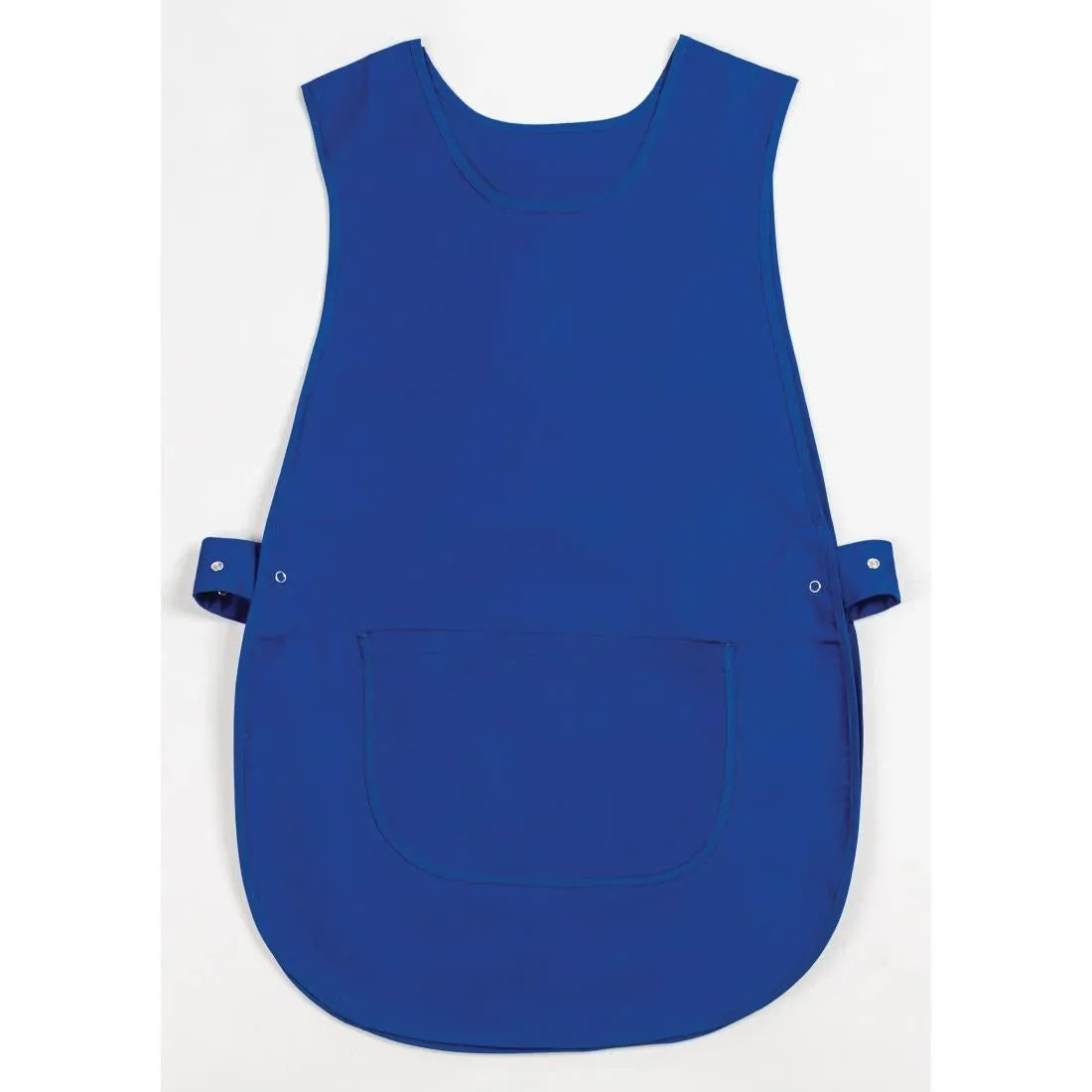 B043 Whites Tabard With Pocket Royal Blue - JD Catering Equipment Solutions Ltd