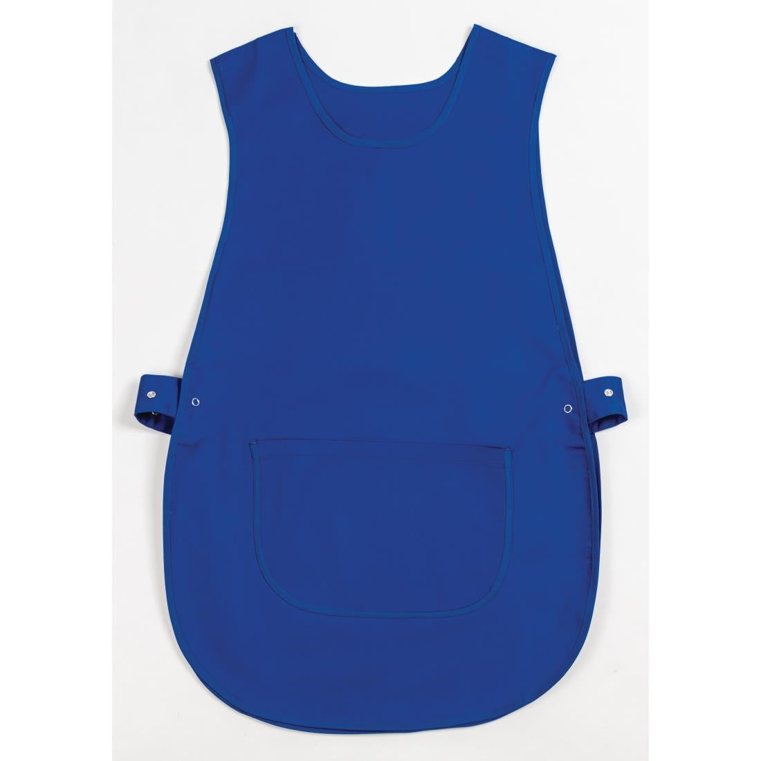 B043 Whites Tabard With Pocket Royal Blue JD Catering Equipment Solutions Ltd