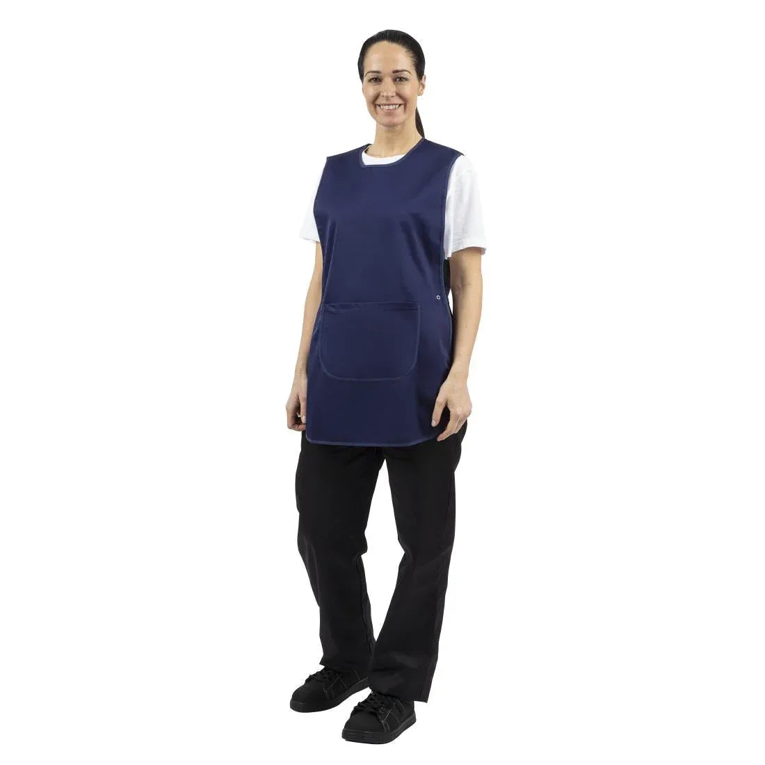 B044 Tabard With Pocket Navy Blue - JD Catering Equipment Solutions Ltd