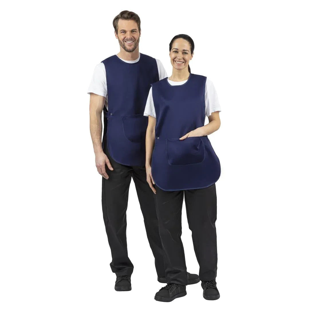 B044 Tabard With Pocket Navy Blue - JD Catering Equipment Solutions Ltd