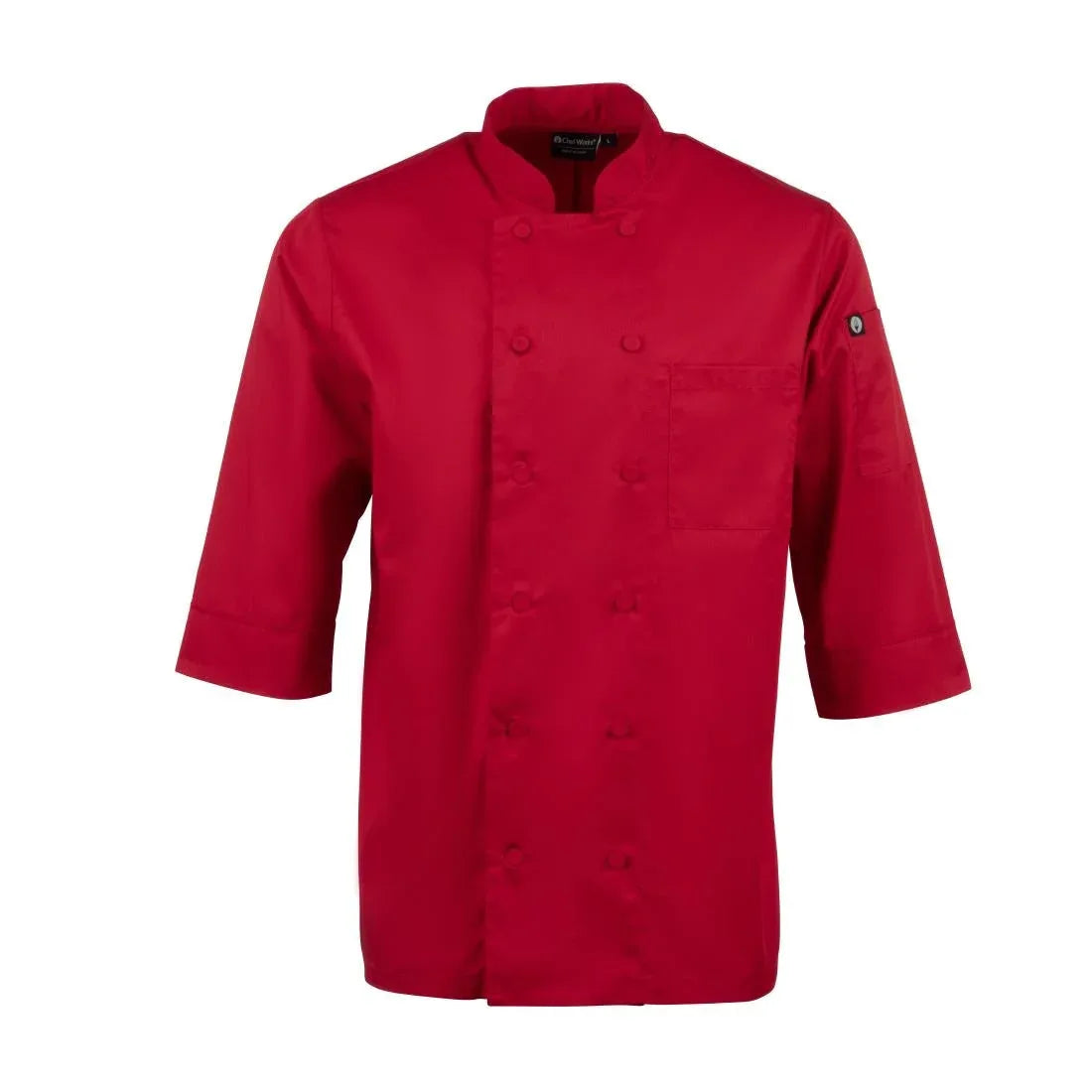 B106-S Chef Works Unisex Chefs Jacket Red S - JD Catering Equipment Solutions Ltd