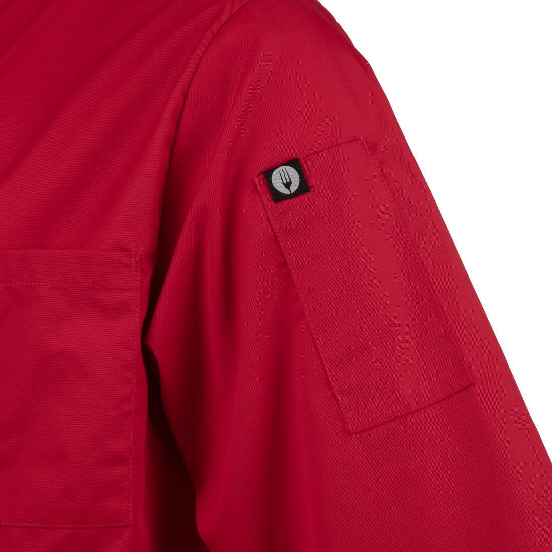 B106-XS Chef Works Unisex Jacket Red XS - JD Catering Equipment Solutions Ltd