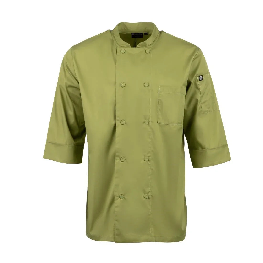 B107-M Chef Works Unisex Chefs Jacket Lime M - JD Catering Equipment Solutions Ltd