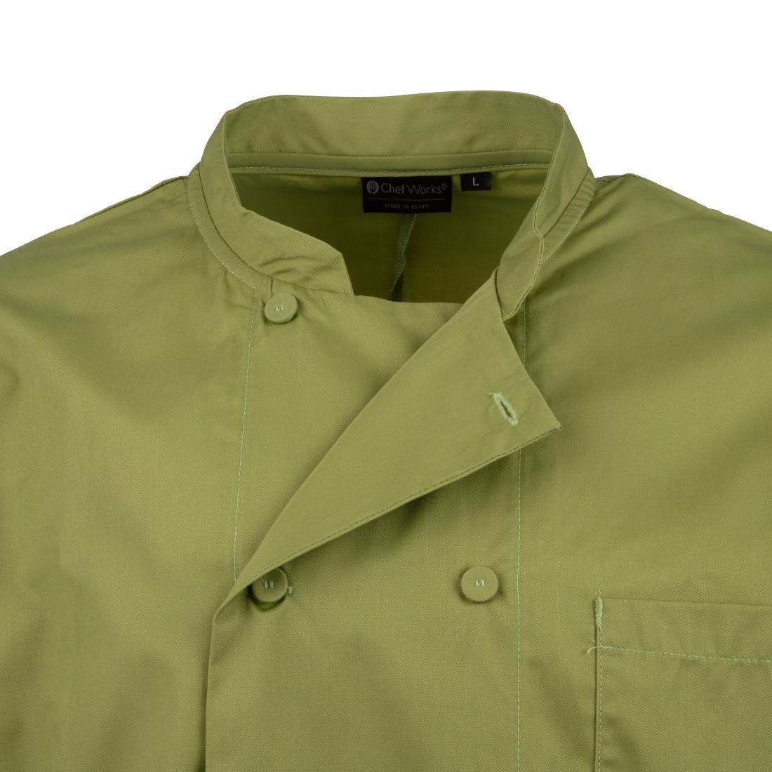 B107-S Chef Works Unisex Chefs Jacket Lime S - JD Catering Equipment Solutions Ltd