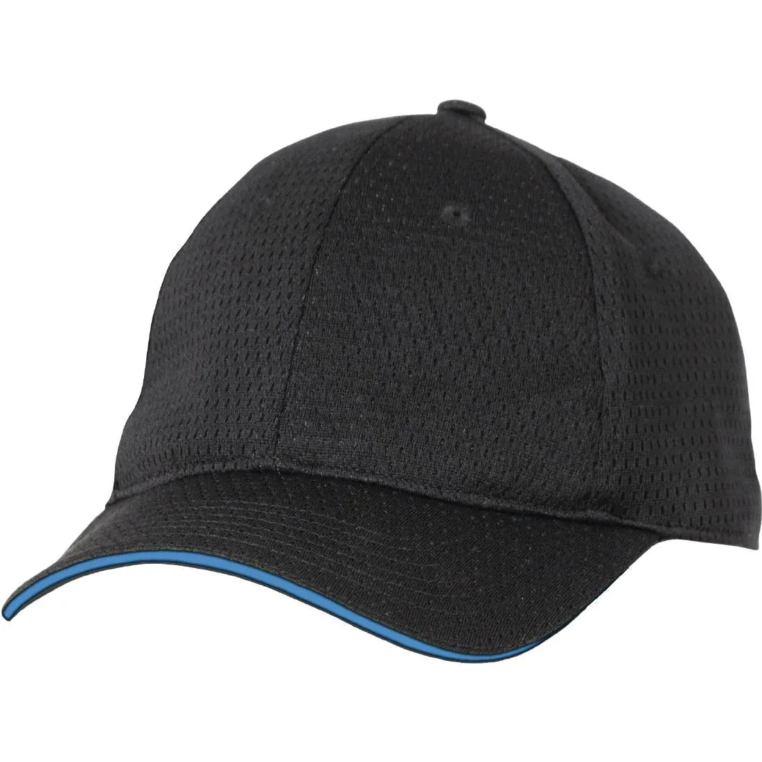 B171 Chef Works Cool Vent Baseball Cap Black with Blue - JD Catering Equipment Solutions Ltd