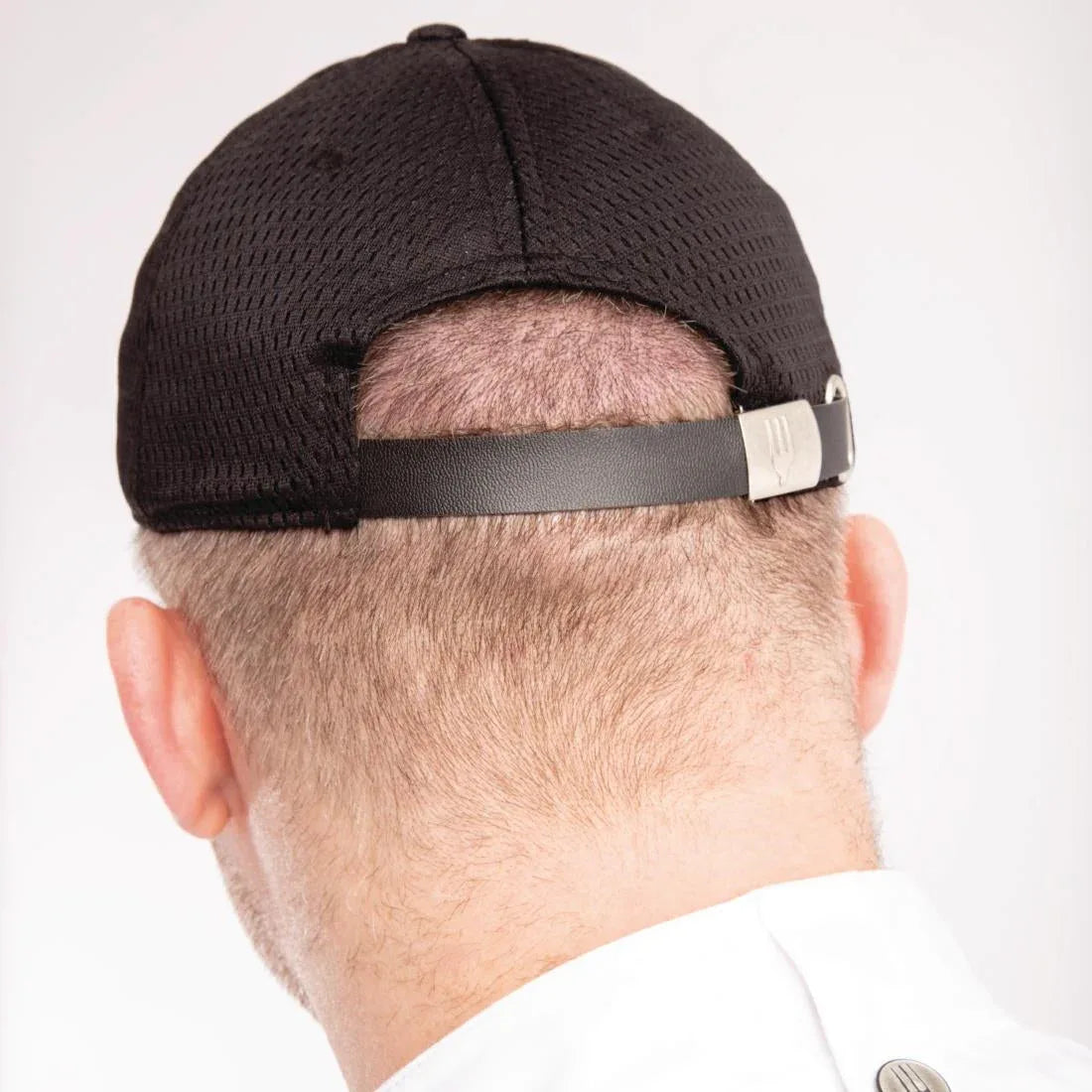 B171 Chef Works Cool Vent Baseball Cap Black with Blue - JD Catering Equipment Solutions Ltd