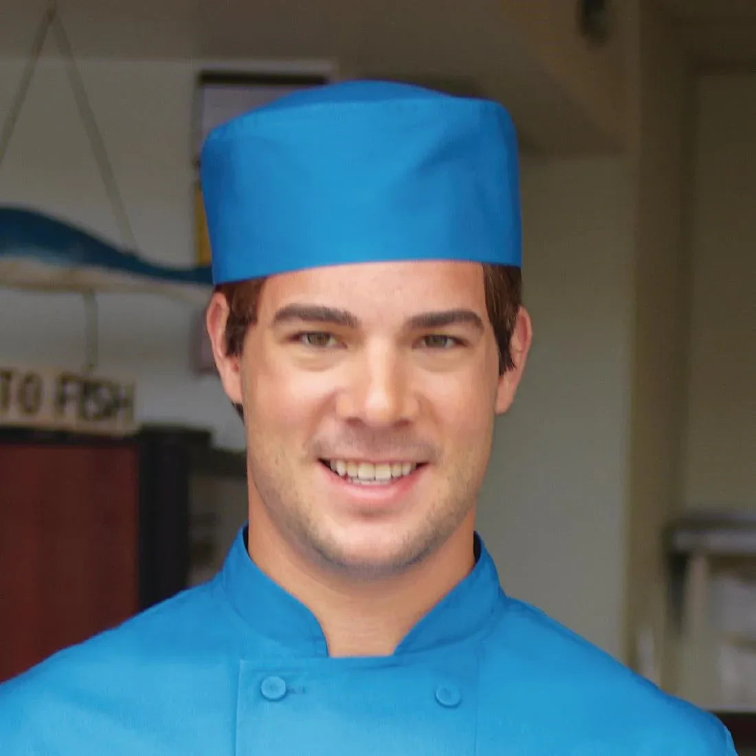 B173 Chef Works Beanie Blue - JD Catering Equipment Solutions Ltd