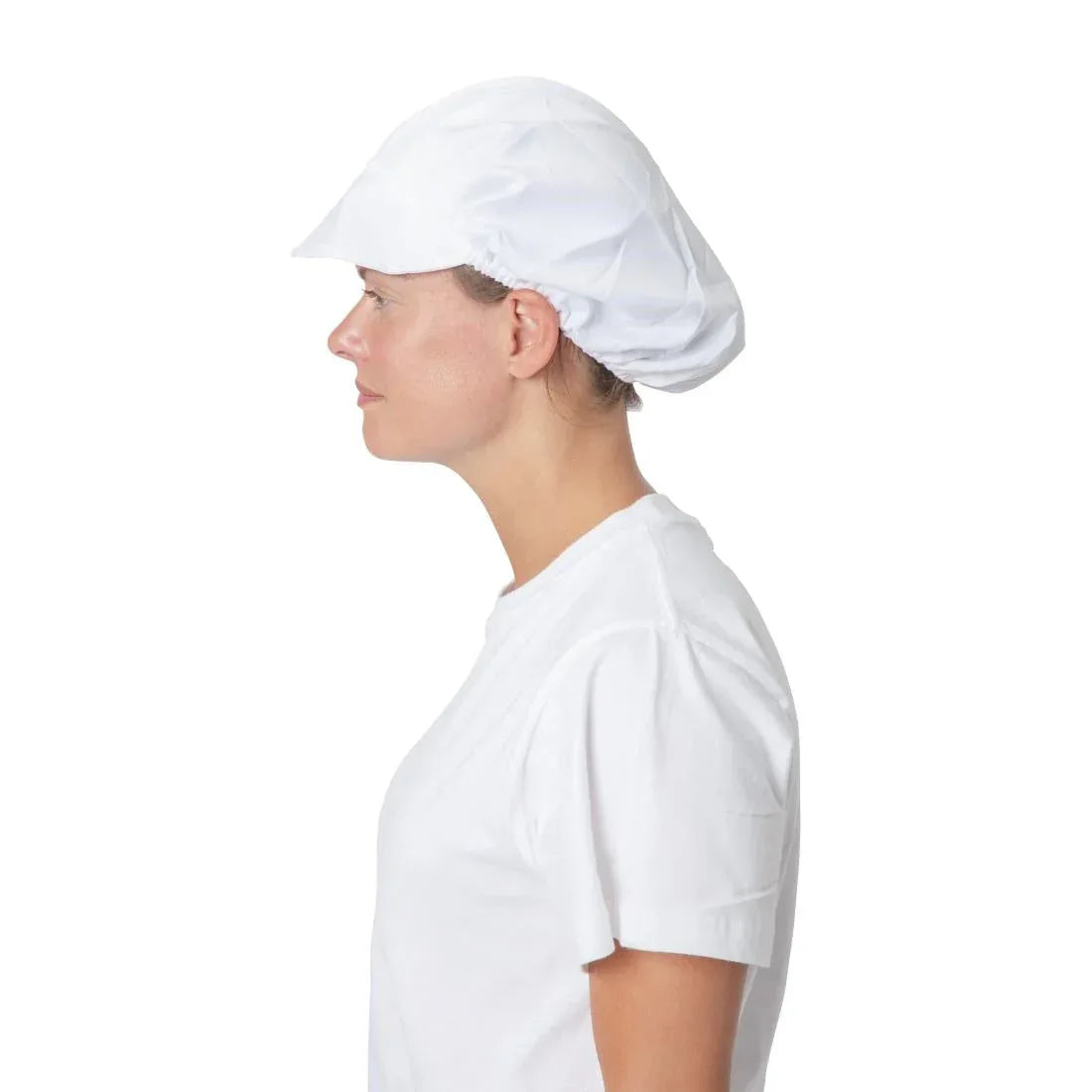 B255 Whites Peaked Unisex Hat White - JD Catering Equipment Solutions Ltd