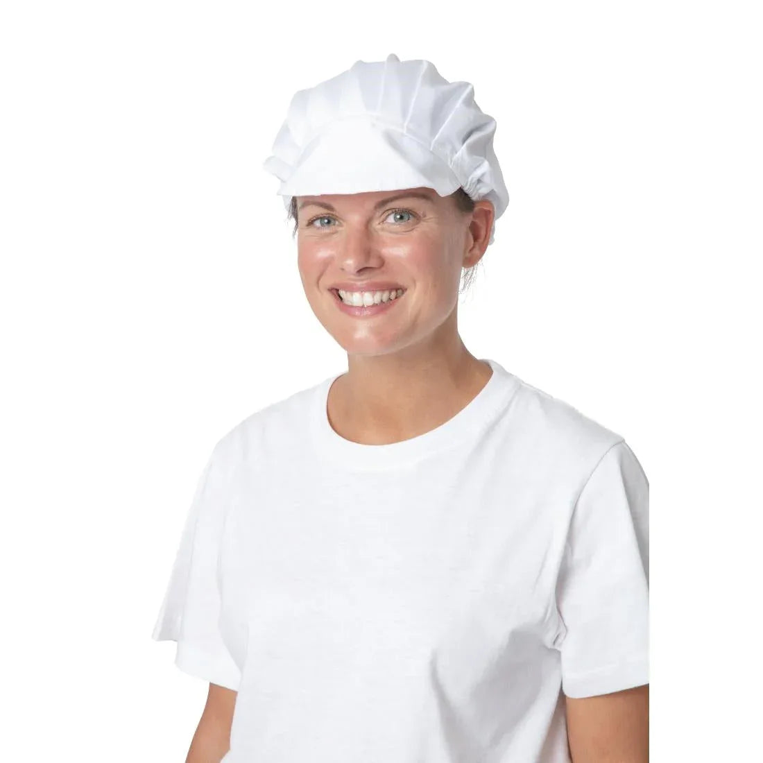 B255 Whites Peaked Unisex Hat White - JD Catering Equipment Solutions Ltd