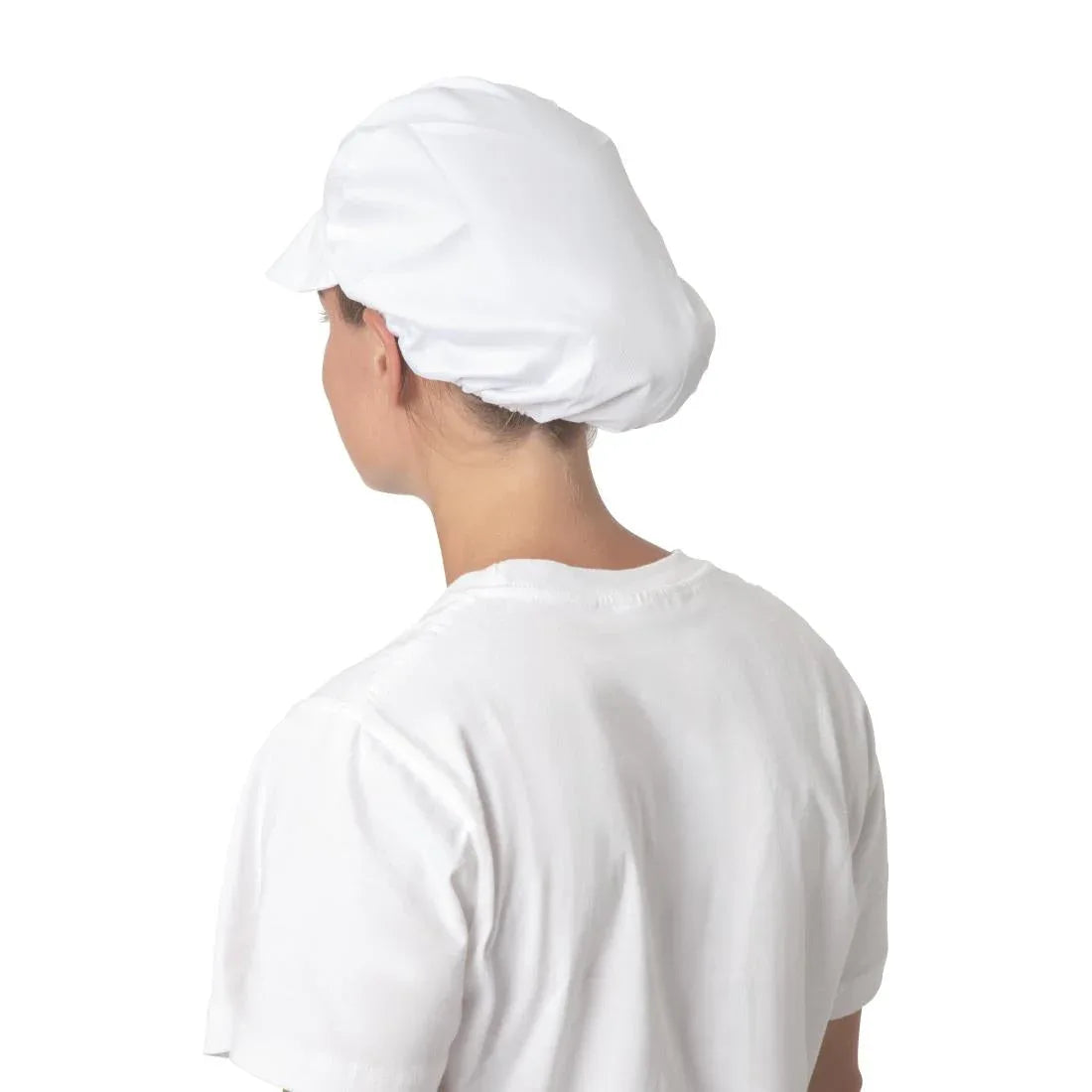 B255 Whites Peaked Unisex Hat White - JD Catering Equipment Solutions Ltd