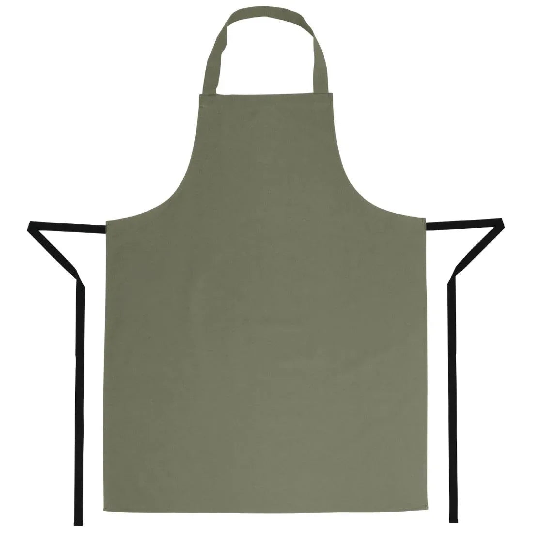 B427 Whites Polycotton Bib Apron Olive - JD Catering Equipment Solutions Ltd